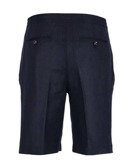 Loro Piana Blue Button Shorts for men