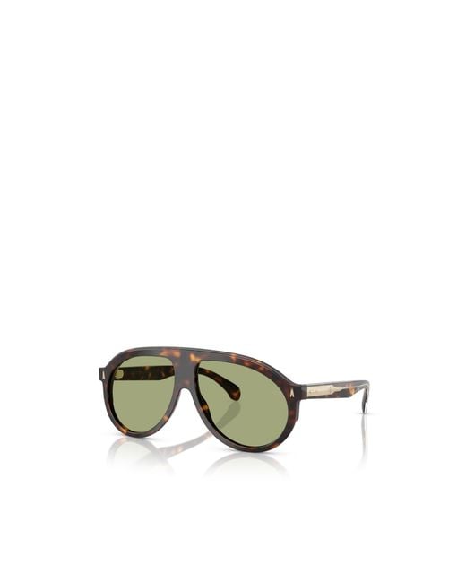 Moncler Green Eyewear Aviator Sunglasses for men