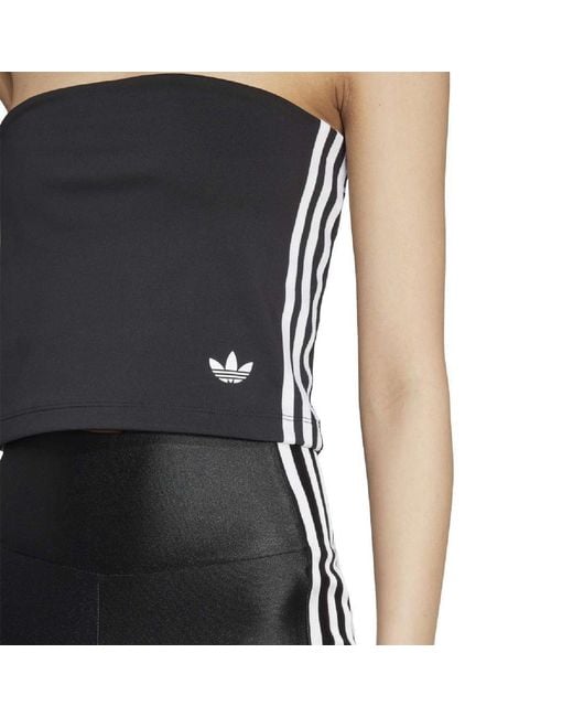Adidas Originals Black Cropped Tube Top