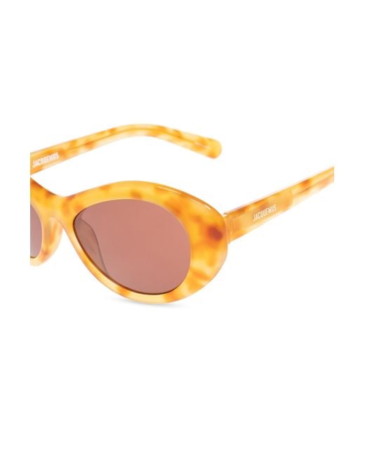 Jacquemus Pink Cat Eye Frame Sunglasses