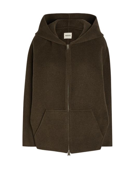 Khaite Green Dolem Hooded Wool Jacket