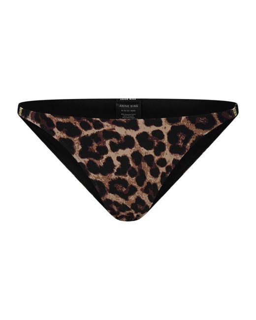 Anine Bing Black Patterned Swimming Trunks