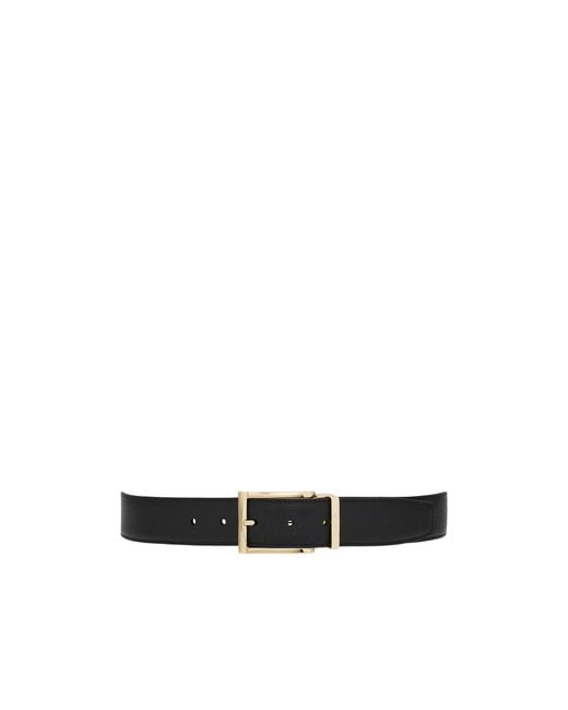 Ferragamo White Gancini Reversible Leather Belt for men