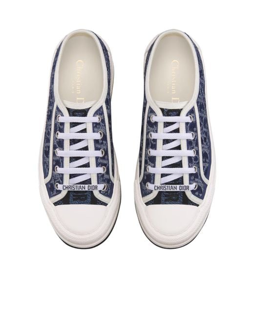 Dior Blue Walk'N' Platform Sneaker