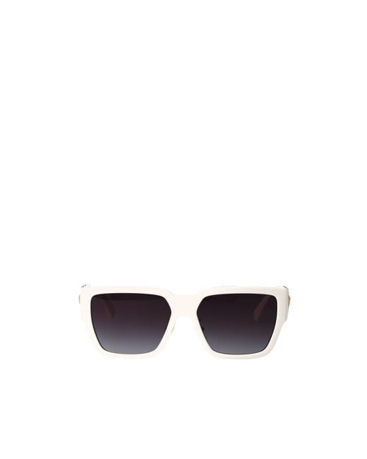 Versace White Logo Sunglasses for men