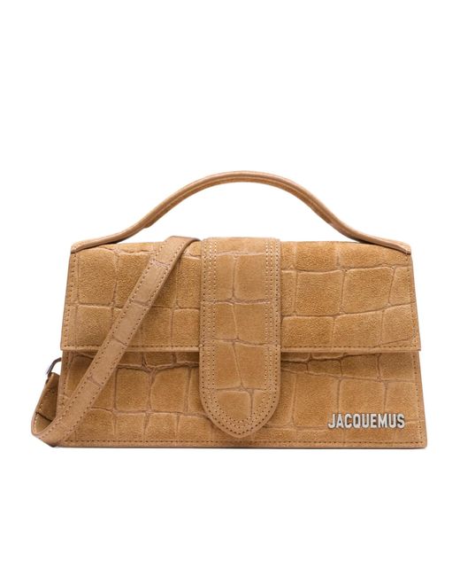 Jacquemus Brown Le Grand Bambino Top Handle Bag