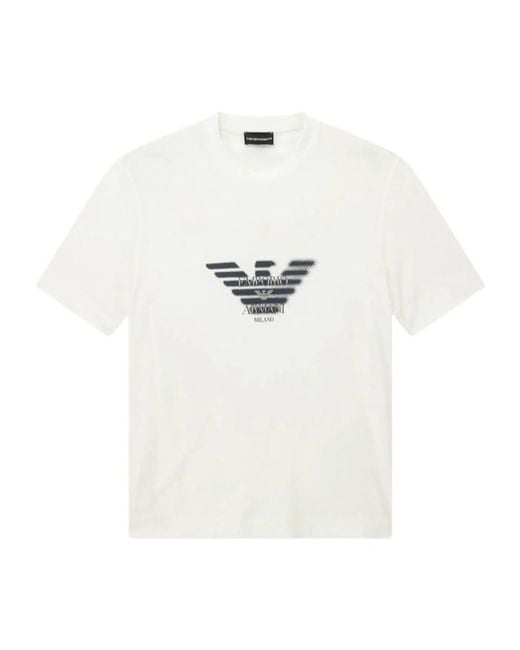 Emporio Armani White Short-Sleeved T-Shirt for men
