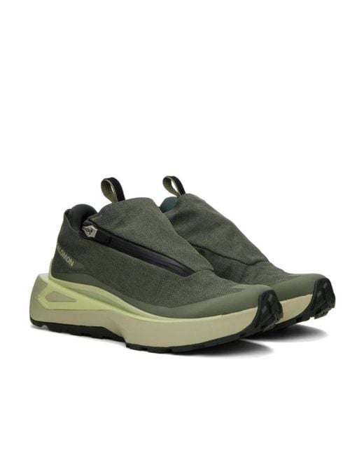 Salomon Lab Green Salomon Odyssey Elmt Advanced Round Toe Sneakers for men