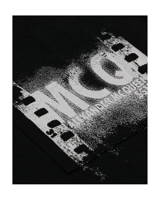 McQueen Black Logo Details T-Shirt for men