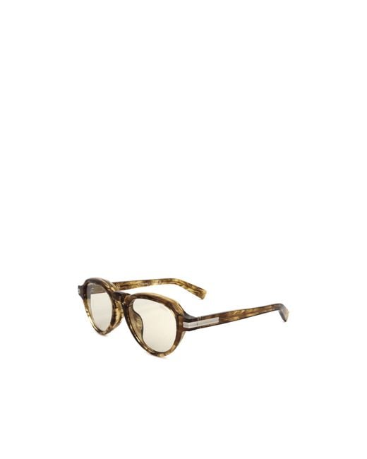Zegna Metallic Round-Frame Sunglasses for men
