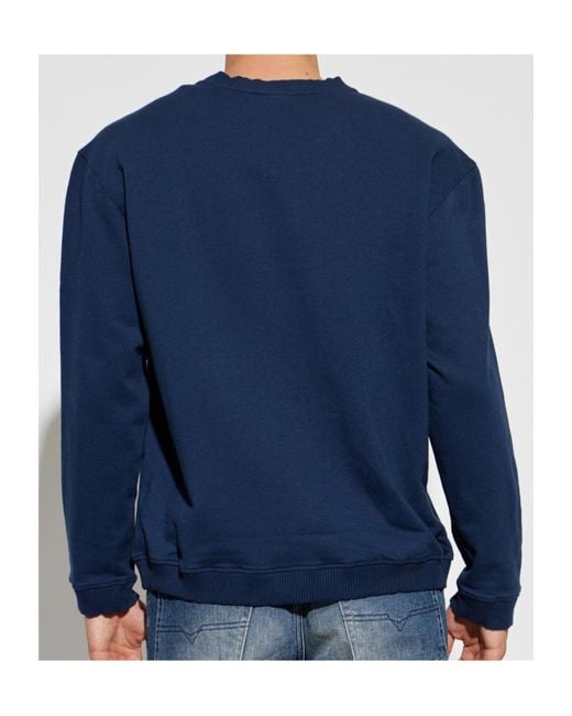 DIESEL Blue 'Willy-D-Core' Sweatshirt for men