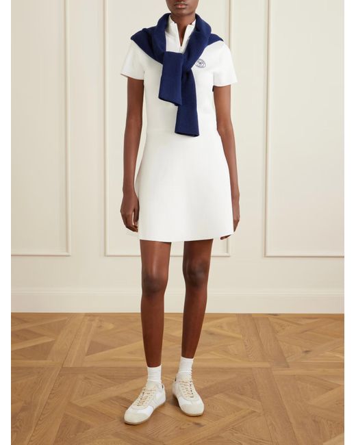 Polo Ralph Lauren White Short-Sleeved Mini Dress