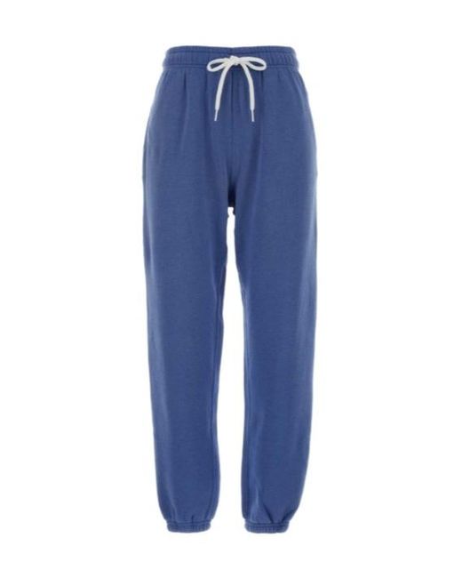 Polo Ralph Lauren Blue Drawstring Logo Detail Track Pants