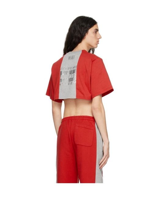 VTMNTS Red Logo Short T-Shirt for men