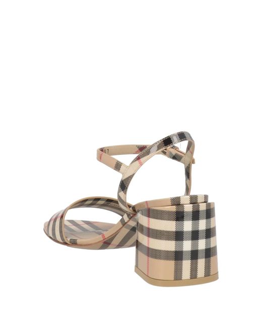 Burberry Metallic Printed High-Heeled Sandals
