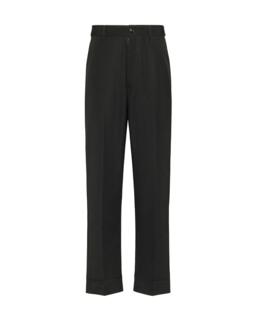 Maison Margiela Black Straight Leg Pants for men