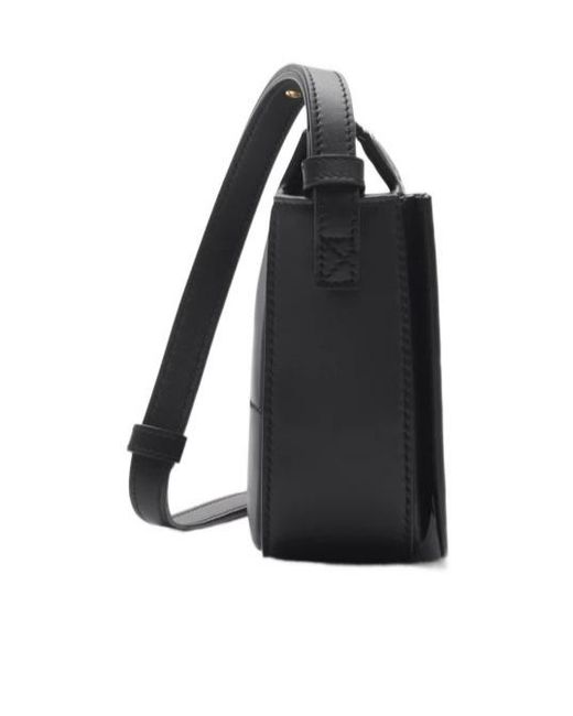 Burberry Black Snip Logo Printed Crossbody Bag