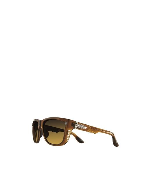 Chrome Hearts Brown Disco Stick Sunglasses