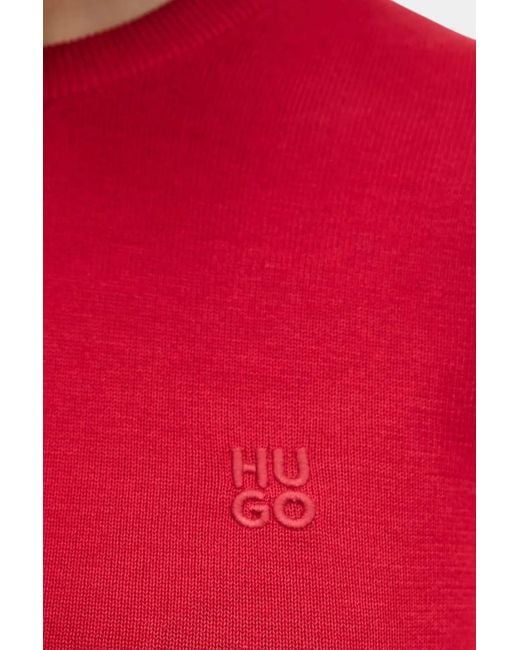 Boss Red Logo-Detail Long-Sleevet-Shirt