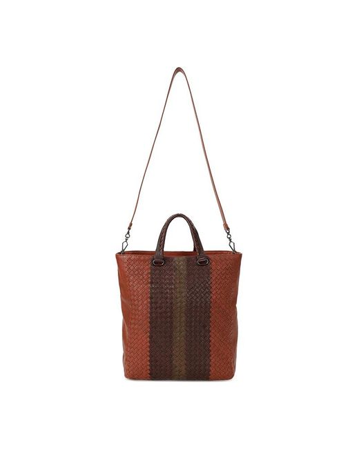 Bottega Veneta Brown Logo Handbag