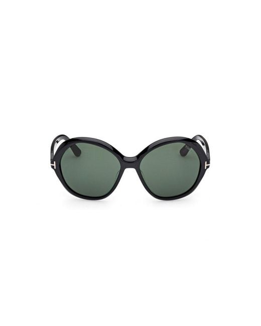 Tom Ford Green Eyewear Annabelle-02 Round Frame Sunglasses