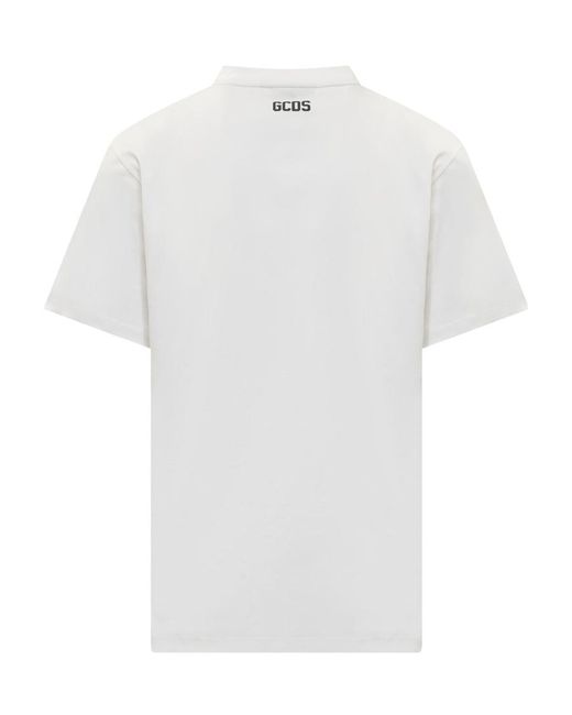 Gcds White Three Packs Crewneck T-Shirt for men