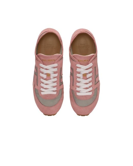 Balmain Pink Racer 45 Trainers