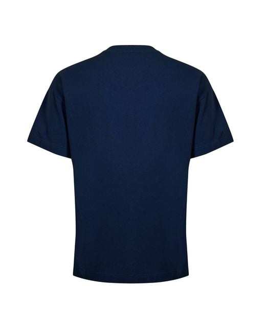 Palm Angels Blue Logo T-Shirt for men