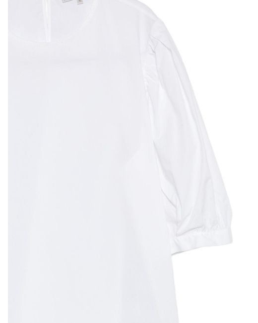 Antonelli White Mid-Length Sleeve Cover-Up