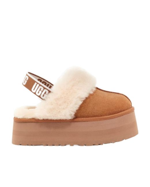 Ugg Brown Funkette Platform Mules