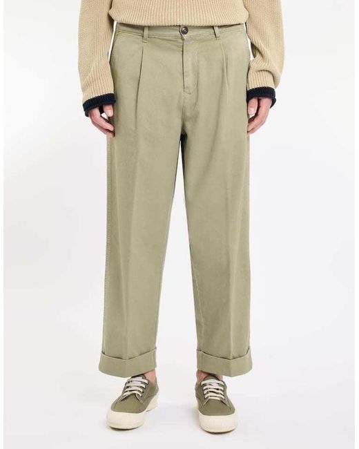 Fay Green Archive Loose-Fit Pants for men