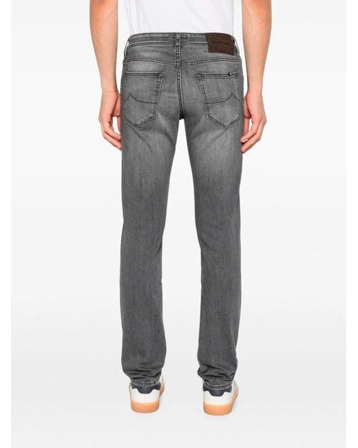 Jacob Cohen Gray Five-Pocket Jeans for men