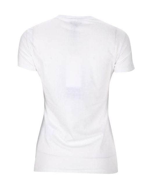 Armani Jeans White T-Shirt With Round Neck And Short Sleeves