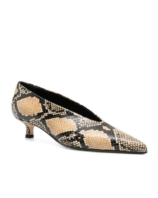 Aeyde Brown Pointed-Toe High Heels