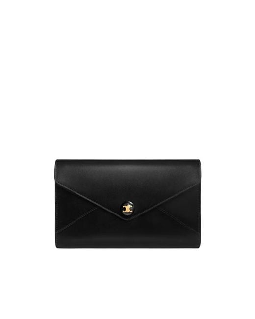 Céline Black Envelope Wallet On Chain