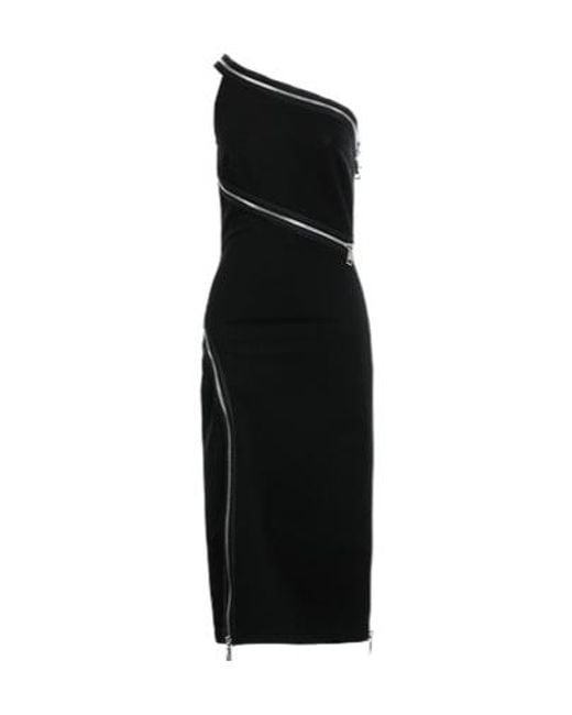 Dolce & Gabbana Black Summer One-Shoulder Dress