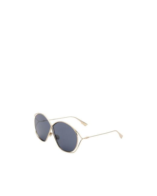 Dior Blue Oversized Round Sunglasses
