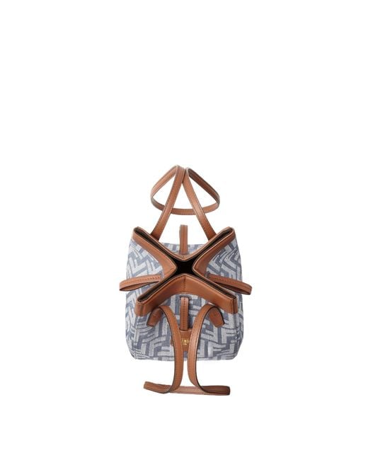 Fendi Blue Origami Mini Bucket Bag