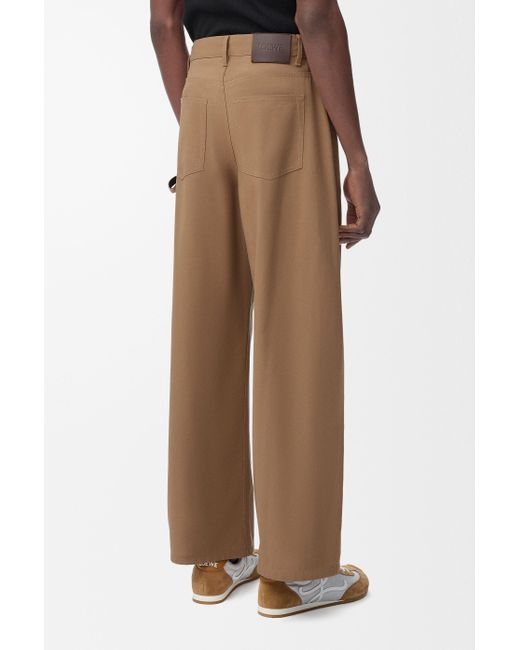 Loewe Brown Cotton Carpenter Trousers for men