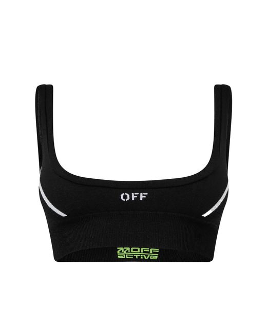 Off-White c/o Virgil Abloh Black Short Camisole Bra