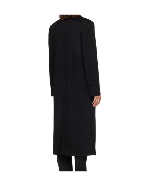 Loulou de Saison Black Rosco Double-Breasted Coat