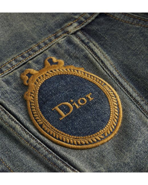 Dior Gray Médaillon Cropped Jacket
