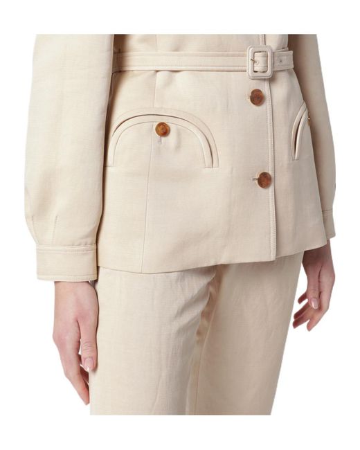 Blazé Milano Natural Single-Breasted Jacket