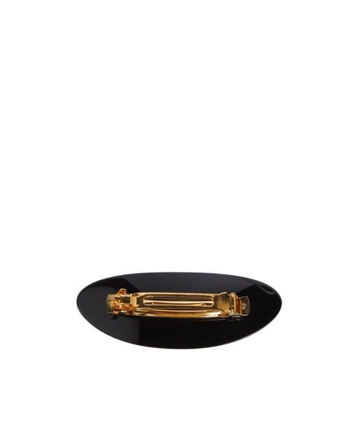 Balenciaga White Logo Detailed Hair Clip