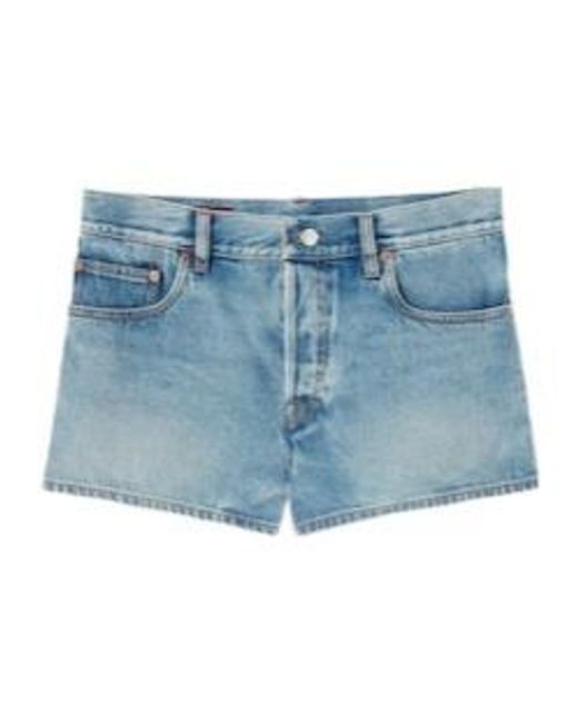 Gucci Blue Stonewashed Denim Shorts