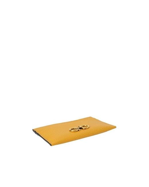 Ferragamo Orange Logo Card Bag