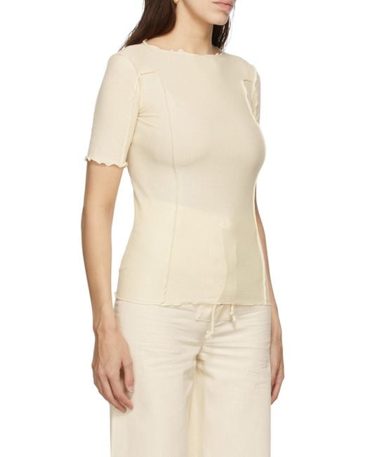 Baserange Natural Omato Stretch-Organic Cotton Top
