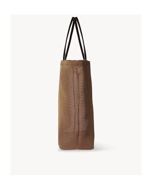 The Row Brown Barn Mesh Tote Bag