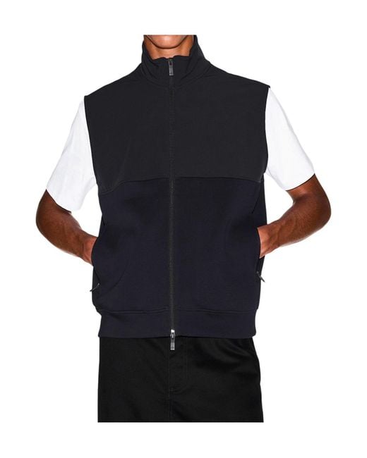 ARMANI EXCHANGE Blue Sleeveless Vest for men