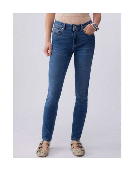 Liu Jo Blue High-Rise Ive-Pockets Jeans
